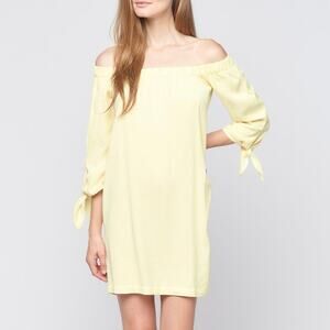 Maven West Off Shoulder‎ Tie Sleeve Dress